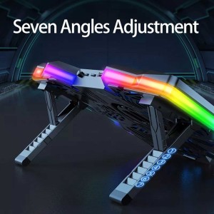 پایه خنک کننده لپ تاپ کول کولد RGB مدل K25 PRO